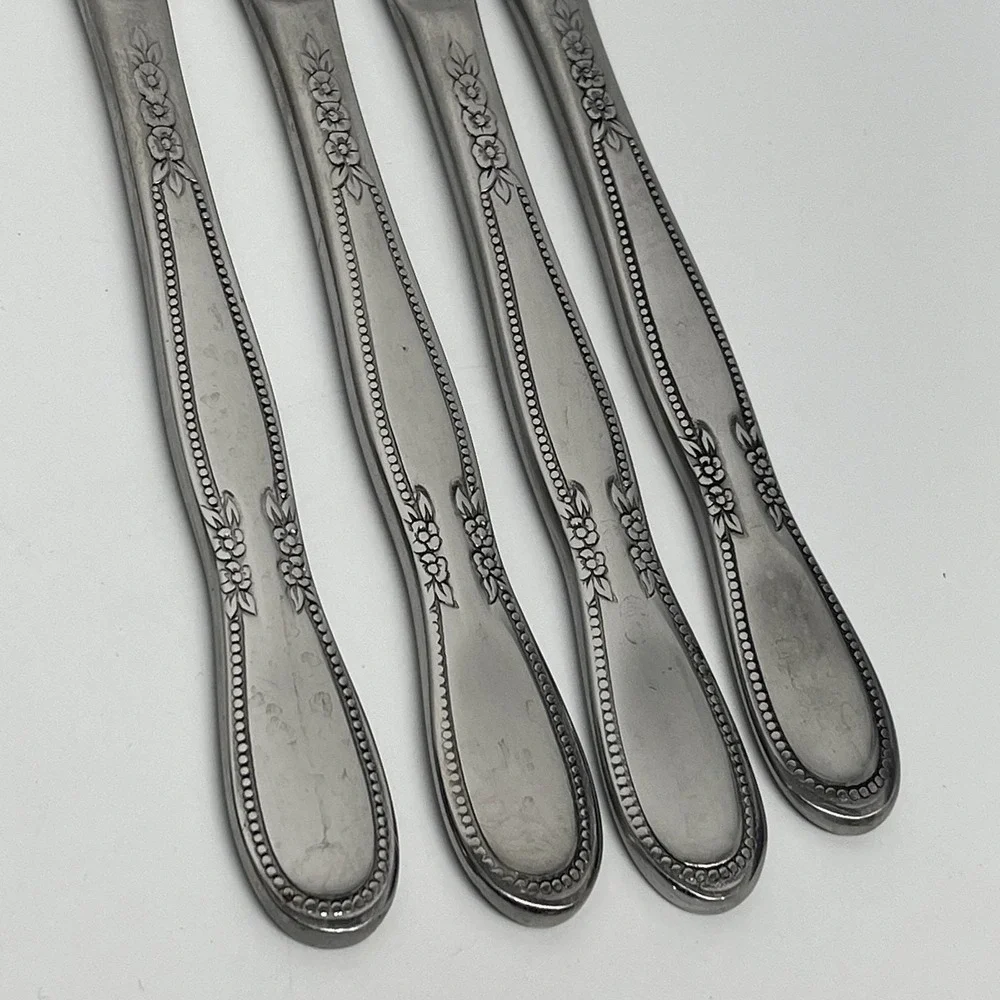Vintage Northland Stainless Korea by Oneida Colonial Boutique Pattern 28 Piece
